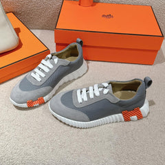 MAINLAND SNEAKER IN ASH GRAY SUEDE AND SHARK GRAY BREATHABLE MESH FABRIC