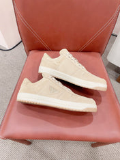 PRA DOWNTOWN PERFORATED SNEAKERS BEIGE SUEDE