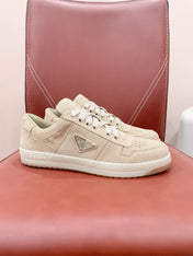 PRA DOWNTOWN PERFORATED SNEAKERS BEIGE SUEDE