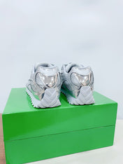 ORBIT SNEAKER IN SILVER TECHNICAL FABRIC AND METALLIC MESH