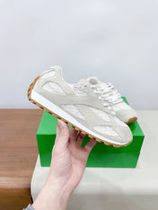 ORBIT SNEAKER IN SEA SALT SUEDE AND TECHNICAL MESH