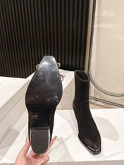 CELINE 25S CHELSEA BOOTS CLASSIC 45MM IN BLACK SUEDE