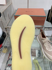 SNEAKER IN LIGHT PINK CANVAS MIX SUEDE WITH LAMBSKIN