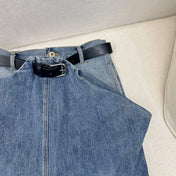 Loewe 25 Straight Jeans Blue Denim Cotton