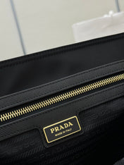 PRADA 25S RE-EDITION 1978 MEDIUM 35 IN BLACK NYLON AND SAFFIANO CALFSKIN