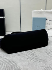 PRADA 25S RE-EDITION 1978 MEDIUM 35 IN BLACK NYLON AND SAFFIANO CALFSKIN