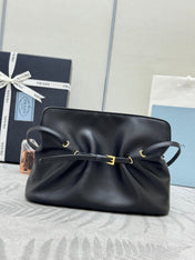 PRADA 25S DADA SMALL BAG 25 IN BLACK CALFSKIN GOLD HARDWARE