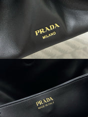 PRADA 25S DADA SMALL BAG 25 IN BLACK CALFSKIN GOLD HARDWRE