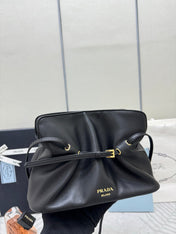 PRADA 25S DADA SMALL BAG 25 IN BLACK CALFSKIN GOLD HARDWRE