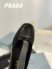 PRA NAPPA MARY JANE PUMPS GLOSSY BLACK LAMBSKIN