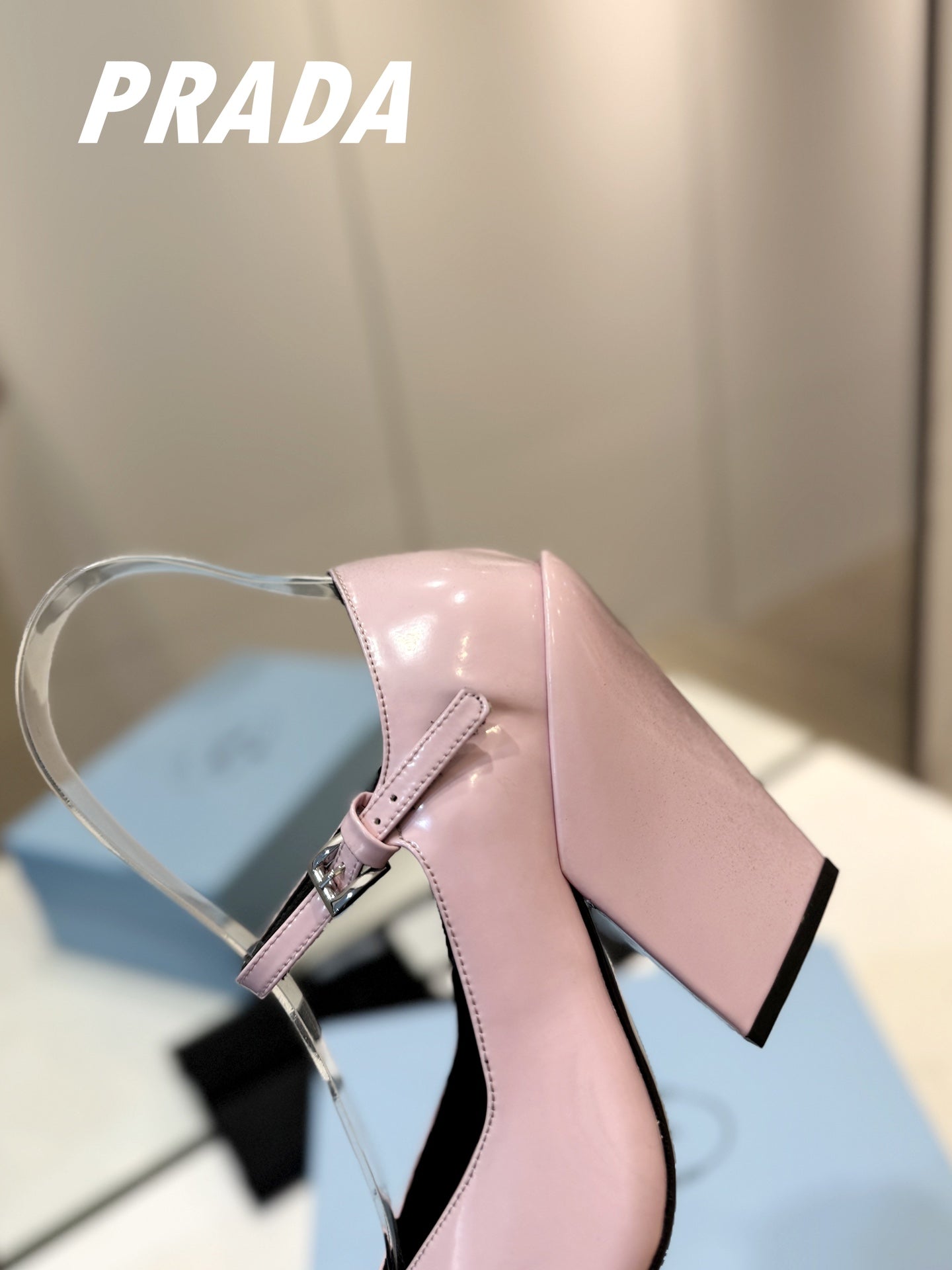 PRA BRUSHED PUMPS PASTEL PINK LAMBSKIN