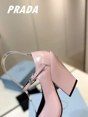 PRA BRUSHED PUMPS PASTEL PINK LAMBSKIN