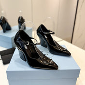 PRA BRUSHED PUMPS BLACK LAMBSKIN