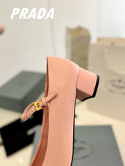 Pra Ballerina Pumps 40 Pink Lambskin