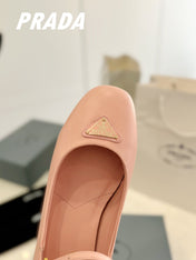 Pra Ballerina Pumps 40 Pink Lambskin