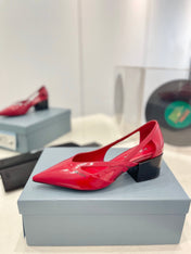 Pra Pumps 50 Square Sole Red Patent Leather