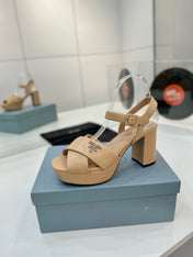 PRA HIGH HEELS 85MM IN BEIGE CALFSKIN