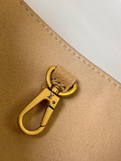 LV 25S LOW KEY HOBO BAG 28 CM IN BEIGE CALFSKIN
