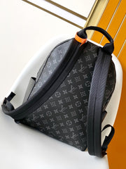 DISCOVERY BACKPACK 38 IN BLACK MONOGRAM ECLIPSE CANVAS AND TAURILLON