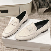 TRIOMPHE LOAFER IN WHITE PATENT CALFSKIN