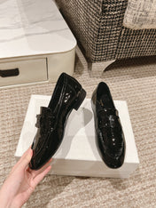 TRIOMPHE LOAFER IN BLACK PATENT CALFSKIN