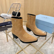 PRA ANKLE BOOTS IN TAN BROWN SUEDE