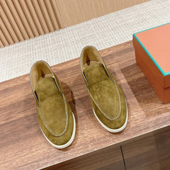 LP OPEN WALK LOAFERS BRIGHT OLIVE SUEDE