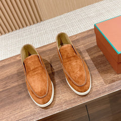 LP OPEN WALK LOAFERS BRIGHT BROWN SUEDE