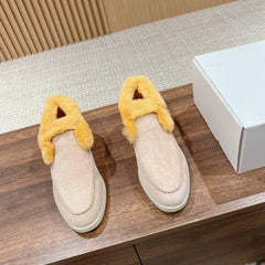 LP CLASSIC SUMMER CHARMS WALK LOAFERS KHAKI CALFSKIN