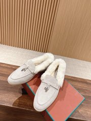 LP SUMMER CHARMS WALK LOAFERS LIGHT GRAY FLEECE