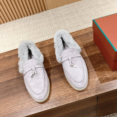 LP SUMMER CHARMS WALK LOAFERS BRIGHT GRAY FLEECE