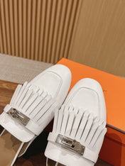 0Z Mule Fringed White