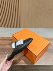 0Z Mule Fringed Black/White