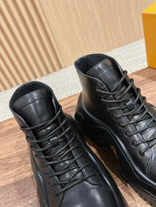 LV WOMEN CHELSEA BOOT IN BLACK MONOGRAM CALFSKIN