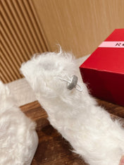 VIV' RANGERS SHEARLING ANKLE BOOT IN WHITE SHEEPSKIN