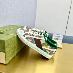 GG TENNIS 1977 TRAINER CANVAS WITH ANIMALS MOTIF