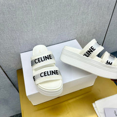 WHITE BLOCK SLIDE MESH NYLON AND TEXT WITH JACQUARD