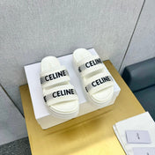 WHITE BLOCK SLIDE MESH NYLON AND TEXT WITH JACQUARD
