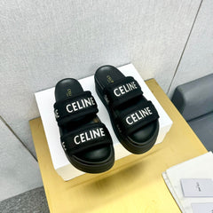 BLACK BLOCK SLIDE MESH NYLON AND TEXT WITH JACQUARD