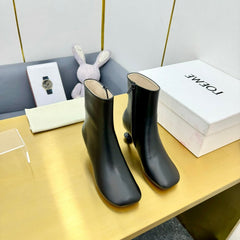 LW TOY ANKLE BOOTIE BLACK NAPPA LAMBSKIN