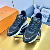 NEO RUN AWAY SNEAKER IN BLACK CALFSKIN