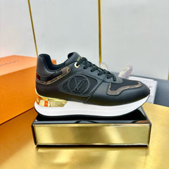 NEO RUN AWAY SNEAKER IN BLACK CALFSKIN