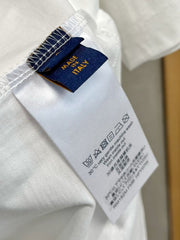 LV T-SHIRT IN WHITE PURE COTTON WITH EMBROIDERED LOGO 238773