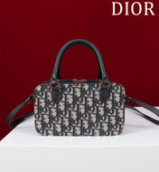 MONTAIGNE MINI DOCTOR BAG 20 IN BLACK MONOGRAM OBLIQUE JACQUARD MIX CALFSKIN