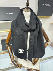 CHANEL 25S SCARF 175 CM IN  WOOL CASHMERE 943087