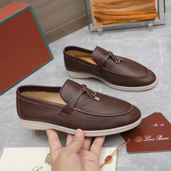 LP SUMMER CHARMS WALK LOAFERS CHOCOLATE LAMBSKIN