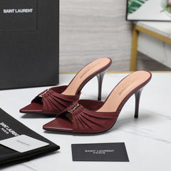 SL BABYLONE MULES 10 JAM SMOOTH CALFSKIN