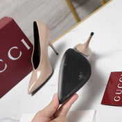 GG CLASSIC HIGH HEEL 105 IN BEIGE LAMBSKIN