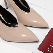 GG CLASSIC HIGH HEEL 105 IN BEIGE LAMBSKIN