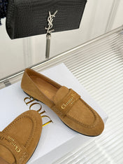 DIOR LOAFER 25S IN LIGHT BROWN SUEDE